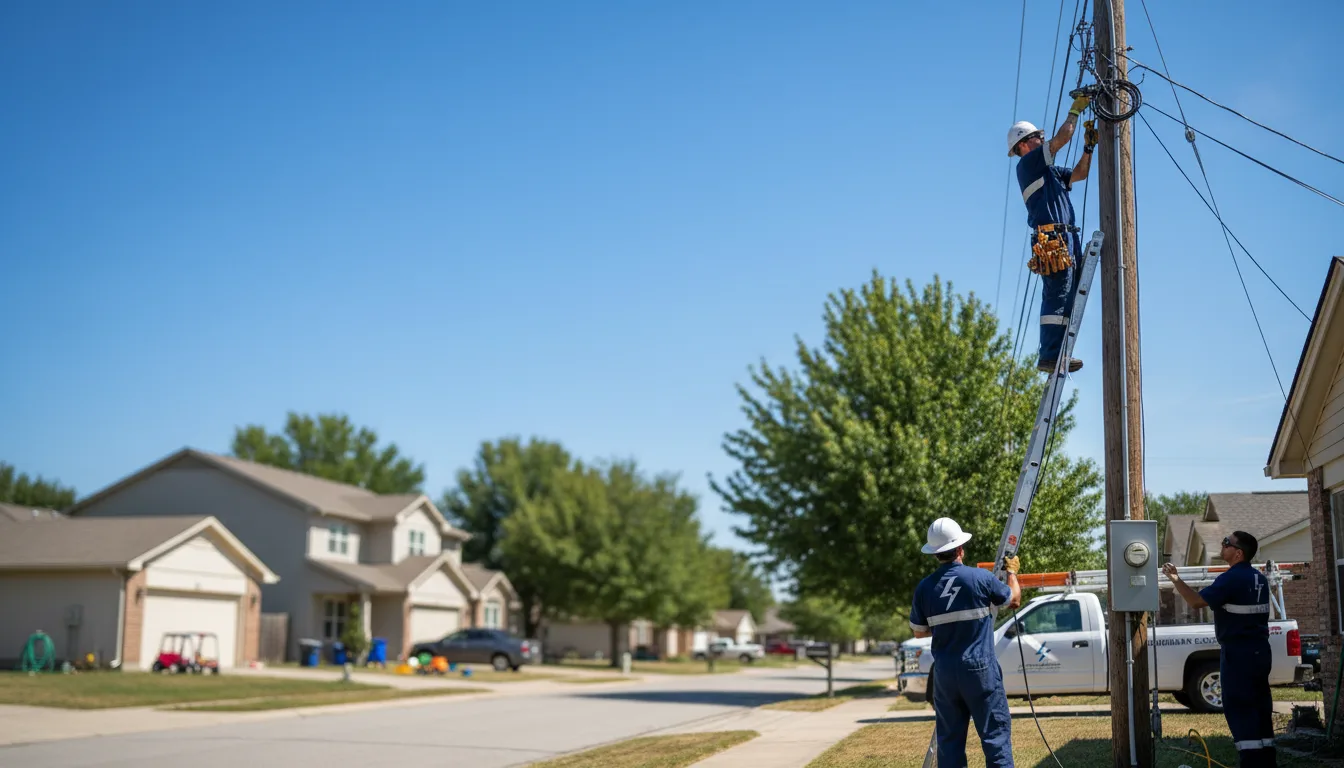 Residential electrician providing installation services in Darlington, WI